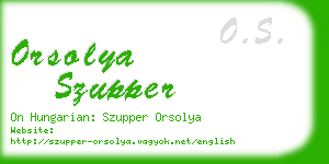 orsolya szupper business card